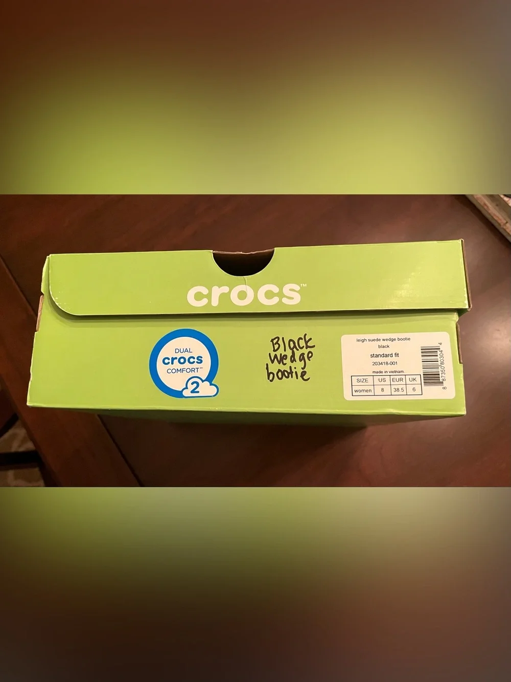 Crocs Leigh Suede Wedge Bootie